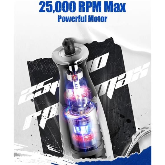 Cordless Rotary Tool 2.0 Ah 8V Rechargeable Rotary Tool, 4 Front LED Lights - Picture 2 of 7